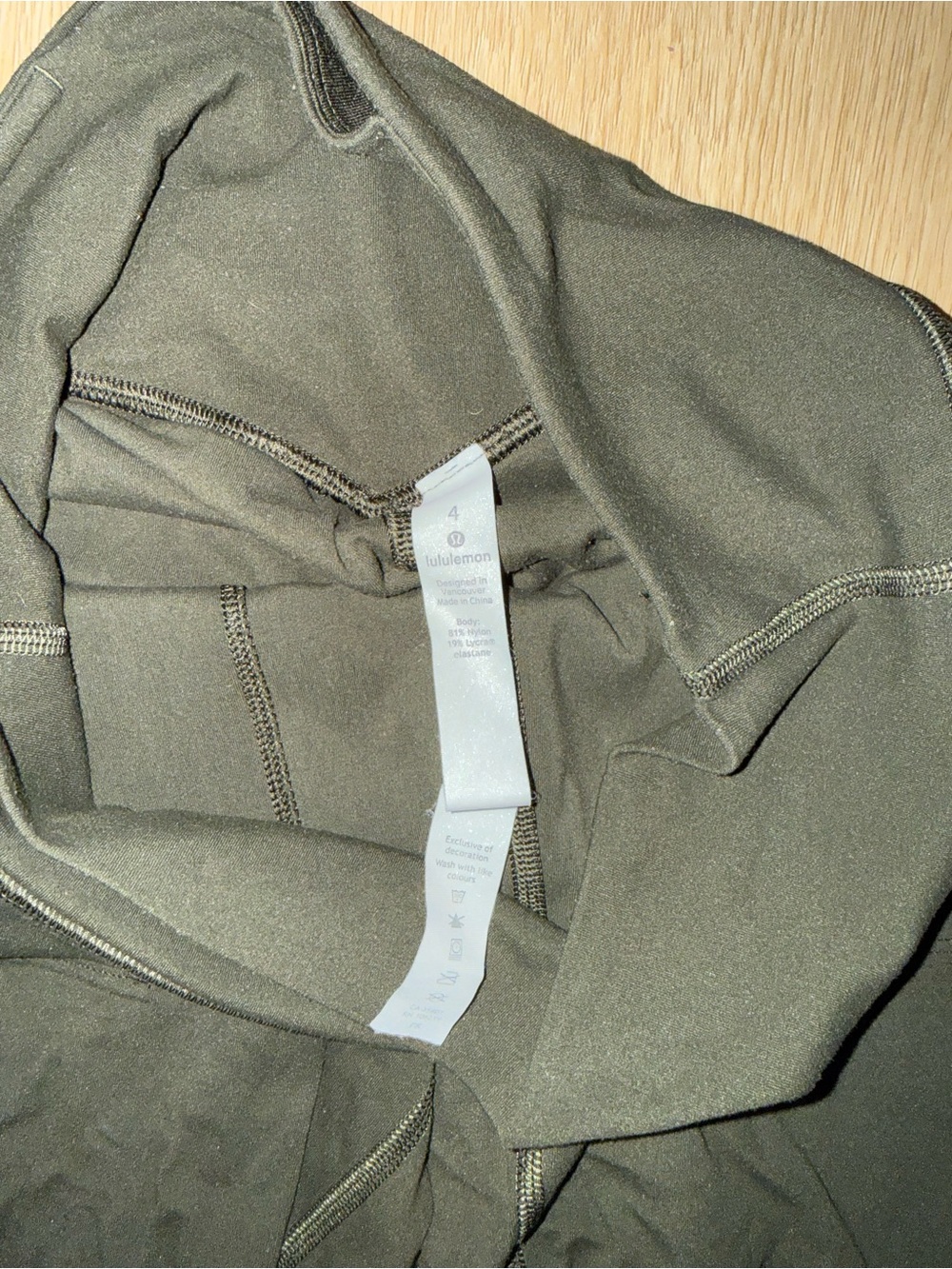 lululemon athletica Olive High-Rise Performance Leggings with pockets - Picture 2 of 6